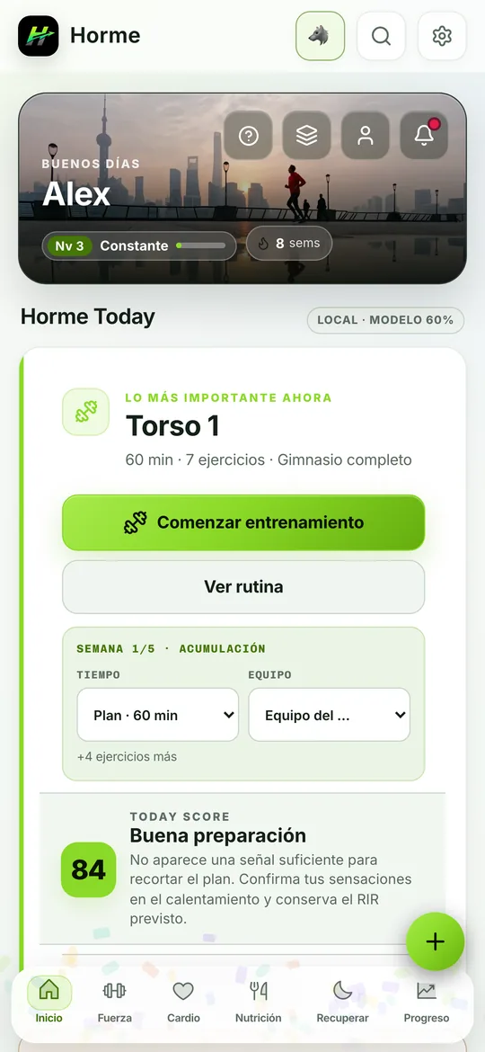 Inicio de Horme