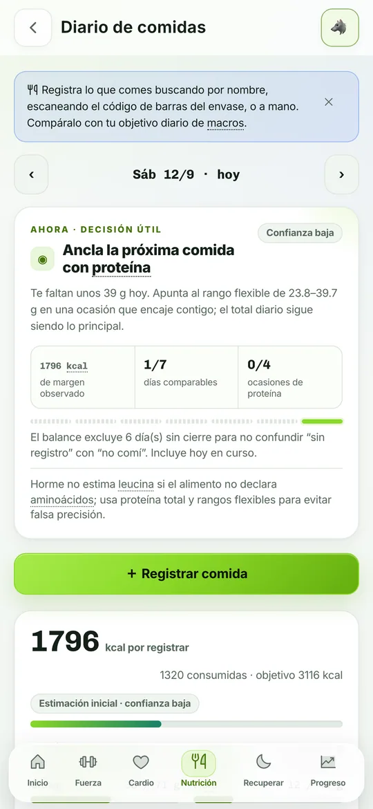 Nutrición en Horme